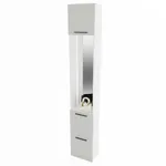 Шкаф завершающий с обувницей и зеркалом L-250