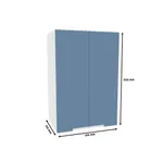 Антресоль двудверная, фасады в эмали LE339.44