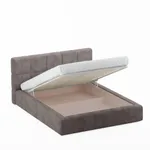 Кровать двуспальная мягкая QUADRO-soft  с подъемным механизмом, 180x200