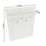 Вешалка настенная с  радиусной полкой P178 L/R