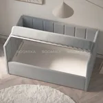 Кровать с подъемным механизмом и ящиком для белья с бортиком LINE 1, 90х160