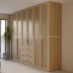 Шкаф двустворчатый, фасады натуральный ротанг L210.60-3