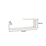 Полка настенная фигурная P110 L/R