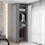 Шкаф 2 дверный, фасады в эмали LE210.60-1