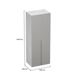 Шкаф 2 дверный, фасады в эмали LE-210.60-1