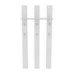 Панель широкая с полкой и крючками L-100