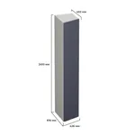 Шкаф переходный, фасады в эмали LE229 L/R