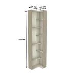 Стеллаж завершающий угловой с подсветкой L230.60 L/R