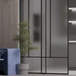 Раздвижная перегородка-купе из матового стекла для кухни GRACE 24