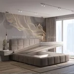 Кровать двуспальная мягкая QUADRO-soft  с подъемным механизмом, 140x200