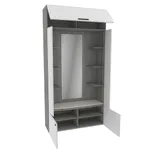 Секция с зеркалом и полками LG-408