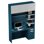 Ниша с рабочей зоной, фрезерованные фасады в эмали LE417 L/R