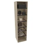 Шкаф с полками стекло, алюминиевый профиль  M602.60-4