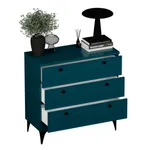 Комод с ящиками узкий  с эмалевой столешницей и боковинами A703.40ESB