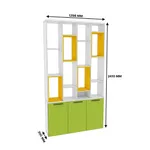 Стеллаж-тумба перегородка со вставками L239.130
