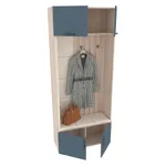 Секция с крючками с подсветкой и мягкими панелями L419