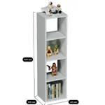 Cтеллаж сквозной книжный на 4 ниши E804