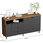 Комод, фрезерованные фасады в эмали LE729