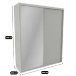 Шкаф-купе U203 тип 4 МДФ/зеркало