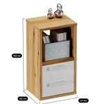 Cтеллаж сквозной книжный  с ящиками E802