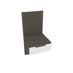 Тумба прикроватная с панелью, фасады в эмали LE720