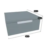 Тумба прикроватная подвесная, фасады в эмали LE709