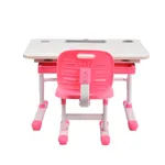 Комплект парта + стул Littonia Pink-w + лампа