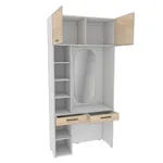 Столик туалетный с антресолью и стеллажом L414.44