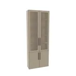 Шкаф книжный со стеклом L240 с подсветкой