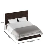 Кровать двуспальная мягкая ХЬЮГО  с подъемным механизмом, 140x200