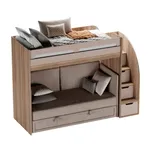 Кровать-чердак E907 c раскладным диваном BERGAMO