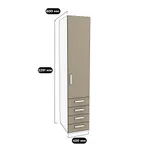 Шкаф комбинированный 4 ящика глубина 602мм E224.60
