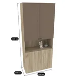 Шкаф для одежды с фальш панелью А212.1