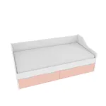 Кровать односпальная, фасады в эмали LE902.190, 90x190