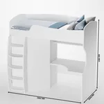 Кровать-чердак с рабочей зоной P906, 90x200