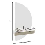 Зеркало с подвесным столиком L168 L/R