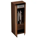 Шкаф двустворчатый, фасады натуральный ротанг L210.60-3