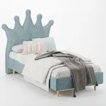 Кровать односпальная мягкая КВИН ЛАЙТ