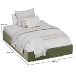 Мягкая кровать-подиум КОЛИБРИ с подъемным механизмом, 140x200