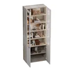 Шкаф книжный со стеклом, фасады в эмали с подсветкой LE214S