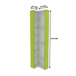 Стеллаж завершающий угловой L230.60 L/R