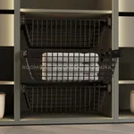 BELLE Корзина для белья 600 мм, цвет черный, BE60BABL