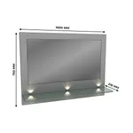 Панель с зеркалом, фасады МДФ CG-1000.1 с подсветкой