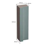 Шкаф переходный с подсветкой, фасады в эмали LE232 L/R