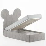 Кровать односпальная мягкая МИККИ с подъемным механизмом, 90x190