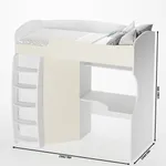 Кровать-чердак с рабочей зоной P906, 90x200