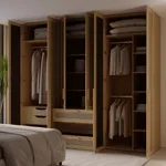 Шкафная группа, фасады натуральный ротанг Лацио 15