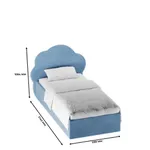 Кровать односпальная мягкая CLOUD   с подъемным механизмом, 90x200