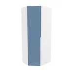 Шкаф угловой разносторонний, фасады в эмали LE218 L/R