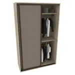 Шкаф-купе ХG150.60-3, профиль INTEGRO, фасад МДФ